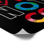 Liefde niet CO2 klimaatwijzigingsomgeving Poster (Hoek)