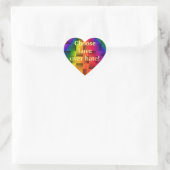 Liefde, niet Hate_ Hart Sticker (Tas)