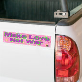 Liefde niet Oorlog Bumpersticker (Op Truck)