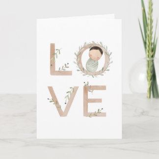 Liefde | Nieuwe baby Kaart