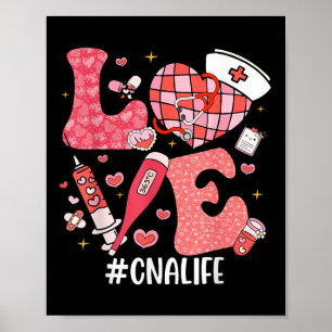 Liefde Nurse Life Can Life Disco Heart Nurse Week Poster