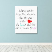 Liefde om dans canvas kunst aan de muur te leren (Insitu (Houten vloer))