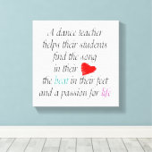 Liefde om dans canvas kunst aan de muur te leren (Insitu (Houten vloer))