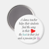 Liefde om dansmagneet(ten) te leren magneet (Voorkant / Achterkant)