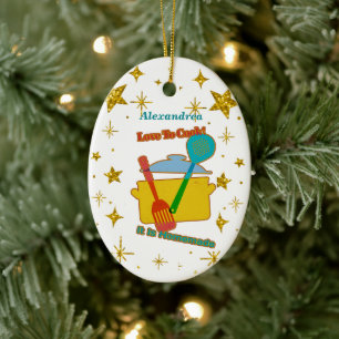 Liefde om het Gezegde van de Kokerpotten te koken  Keramisch Ornament