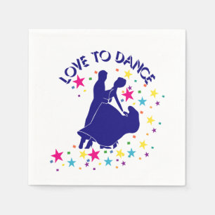 Liefde om te dansen servetten