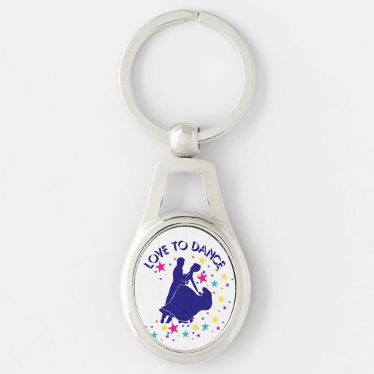 Liefde om te dansen sleutelhanger (Voorkant)