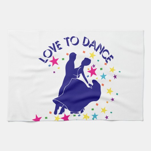 Liefde om te dansen theedoek (Horizontaal)
