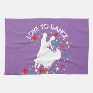 Liefde om te dansen theedoek