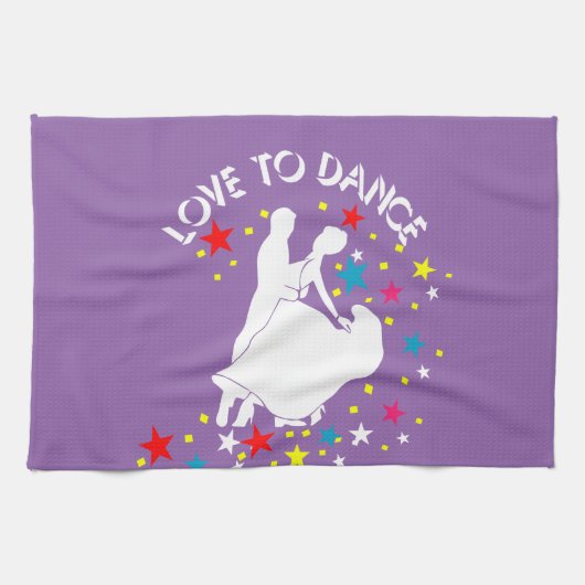 Liefde om te dansen theedoek (Horizontaal)