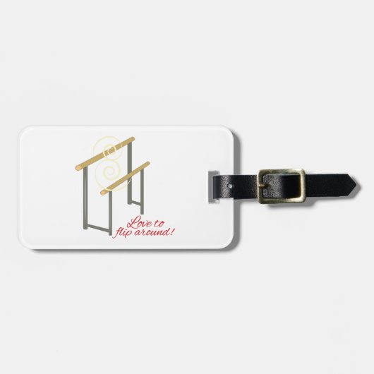 Liefde om te draaien bagagelabel (Voorkant horizontaal)