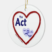 Liefde om te handelen keramisch ornament (Links)