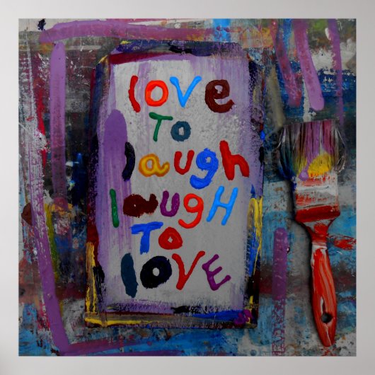 liefde om te lachen poster (Voorkant)