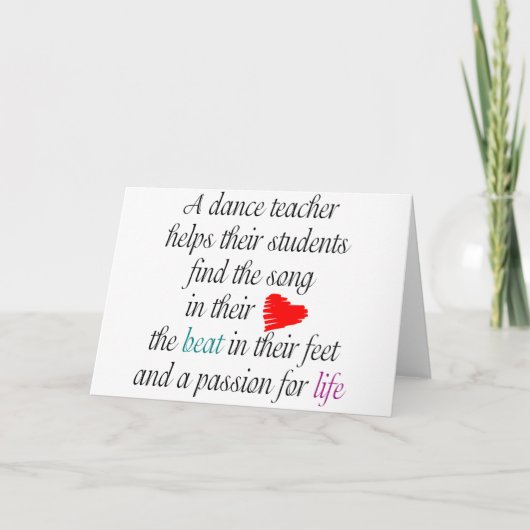 Liefde om te leren dansen Notecard (s) Kaart (Voorkant)