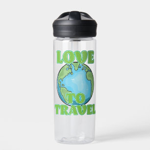 Liefde om te reizen waterfles