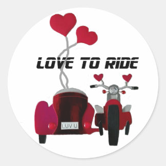 Liefde om te rijden Sidecar Motorcycles Stickers