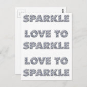 Liefde om te sparen briefkaart (Voorkant / Achterkant)