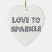 Liefde om te sparen keramisch ornament (Rechts)