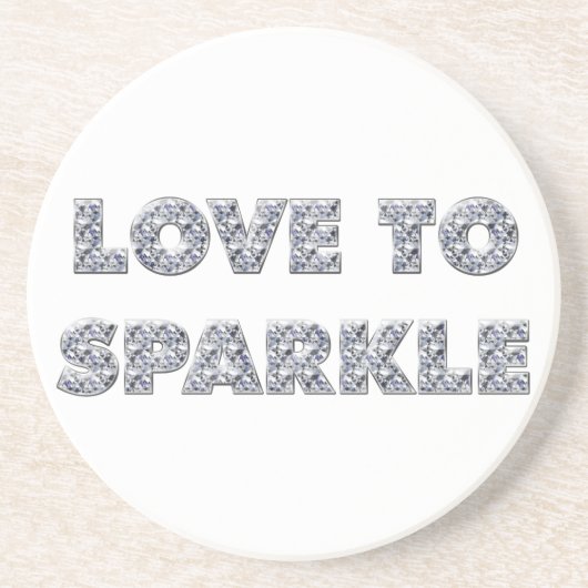 Liefde om te sparen zandsteen onderzetter (Voorkant)