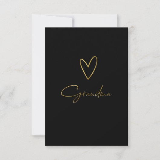 Liefde Oma Bedankt Card – gepersonaliseerd cadeau (Voorkant)