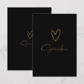 Liefde Oma Bedankt Card – gepersonaliseerd cadeau (Voorkant / Achterkant)