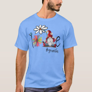 Liefde Oma Leven Kabouter Bloem Kunst Vogel Oma  T-shirt