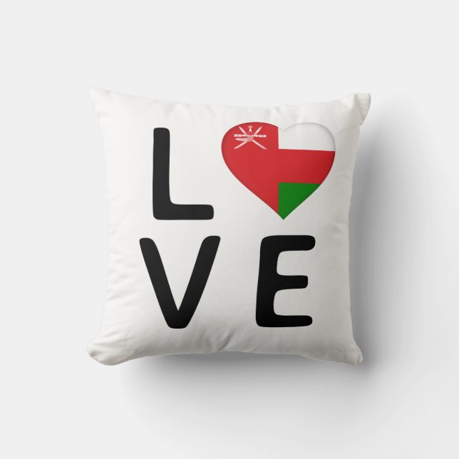 Liefde - Oman Flag Kussen (Voorkant)
