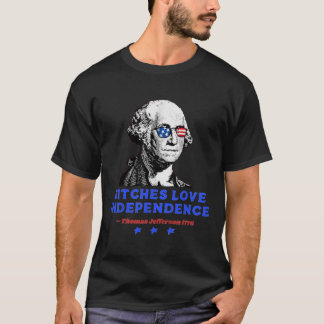 Liefde Onafhankelijkheid Grappige Founding Fathers T-shirt
