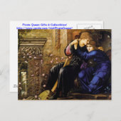 Liefde onder de ruïnes Pre-Raphaelite Art Briefkaart (Voorkant / Achterkant)
