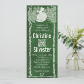 Liefde onder de sterren, bruiloft kaart (Staand voorkant)