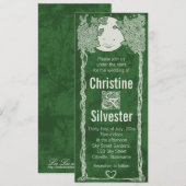 Liefde onder de sterren, bruiloft kaart (Voorkant / Achterkant)