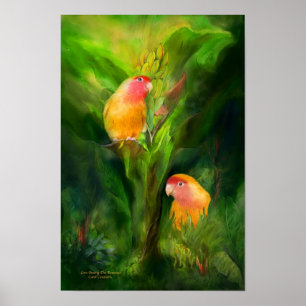 Liefde onder het Bananas Art Poster/Print Poster