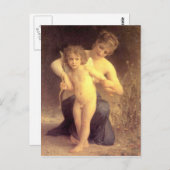 Liefde ontwapend - Bouguereau Briefkaart (Voorkant / Achterkant)