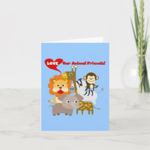 Liefde onze diervrienden kaart