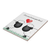 Liefde oowe schapen tegeltje (Zijkant)