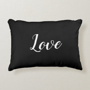 "Liefde" op Black & White Accent Pillow Accent Kussen