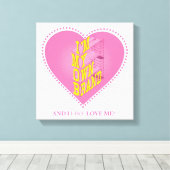 Liefde op Canvas Afdruk (Insitu (Houten vloer))