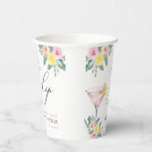 Liefde op de Eerste Slok Helder Bruids Bruiloftsco Papieren Bekers (Links)