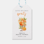 Liefde Op De Eerste Spritz Bruidsdouche Cadeaulabel (Voorkant)