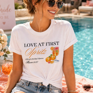 Liefde op de eerste Spritz Bruidsmeisjesfeest  T-shirt