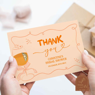 Liefde op de Eerste Spritz Dankkaart Bedankkaart