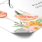 Liefde op de eerste Spritz heldere cocktailcadeaus Poster (Hoek)