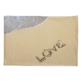 Liefde op een beach Custom Pillow-Hoesje Kussensloop (Achterkant)