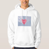 Liefde op een hart hoodie (Voorkant)