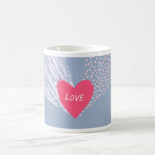 Liefde op een hart koffiemok