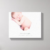 Liefde op First Sight Baby Foto Canvas Afdruk (Voorkant)