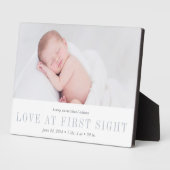 Liefde op First Sight Baby Foto Fotoplaat (Zijkant)