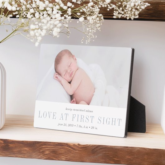 Liefde op First Sight Baby Foto Fotoplaat