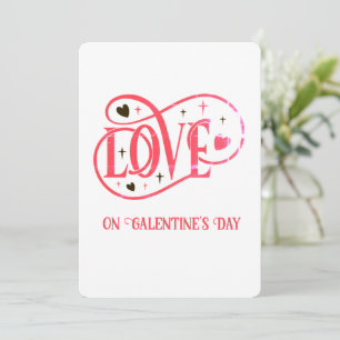 LIEFDE op Galentine's Day Feestdagenkaart