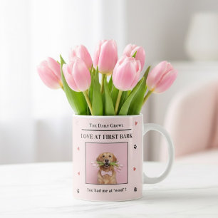 Liefde Op Het Eerste Blaffen Gepersonaliseerde Hon Koffiemok